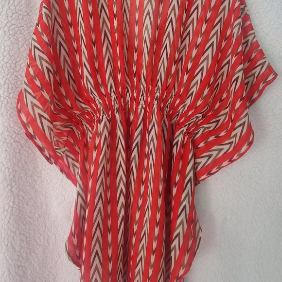 USED Women Ocean Club Beach Dress Size M Nice Colors Looks Like New - Picture 4 of 5